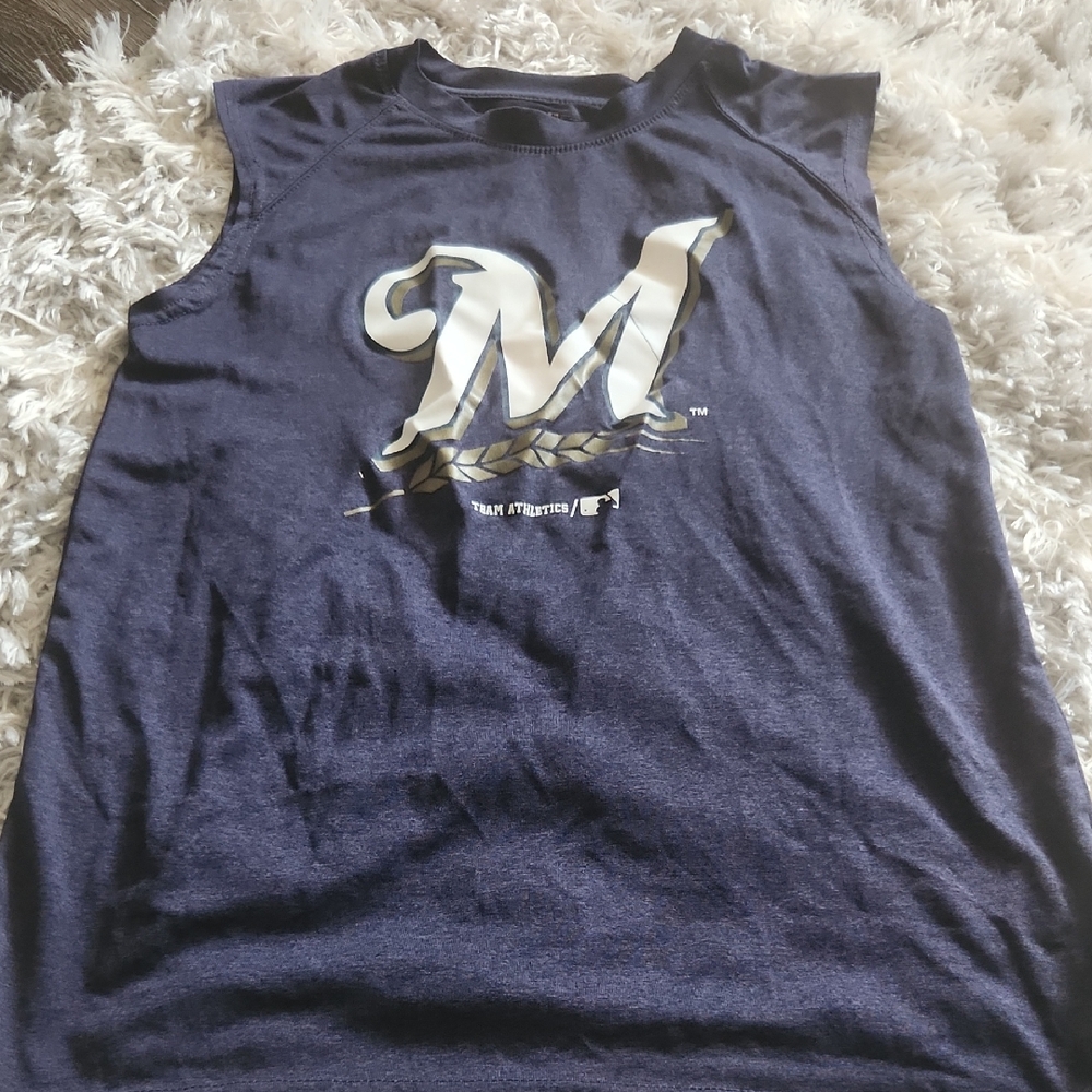 Kids Navy Blue Tank Top